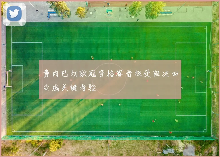 费内巴切欧冠资格赛晋级受阻次回合成关键考验